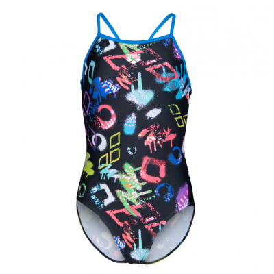 Детский купальник Arena GRAFFITI SWIMSUIT LIGHT DROP B (010289-580) розмір 14
