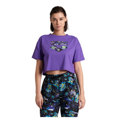 Жіноча футболка Arena FUN PLANET CROP TEE (007537-900) розмір XS