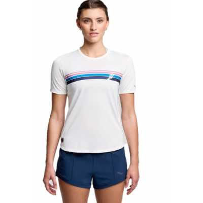 Футболка Saucony STOPWATCH GRAPHIC SHORT SLEEVE (SAW800490-WHS4) розмір XL