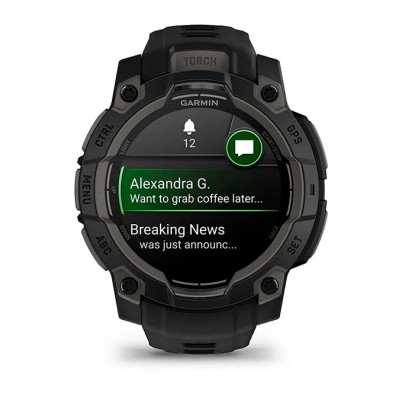 Смарт-годинник Garmin Instinct 3 – 45 мм, з AMOLED дисплеєм та ліхтарем (010-02936-03) синій Смарт-годинник Garmin Instinct 3 – 45 мм, з AMOLED дисплеєм та ліхтарем (010-02936-03) синій