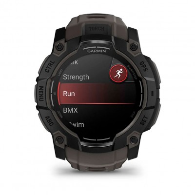 Смарт-годинник Garmin Instinct 3 – 50 мм, з AMOLED дисплеєм та ліхтарем (010-03020-00) хакі
