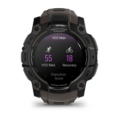Смарт-годинник Garmin Instinct 3 – 50 мм, з AMOLED дисплеєм та ліхтарем (010-03020-00) хакі