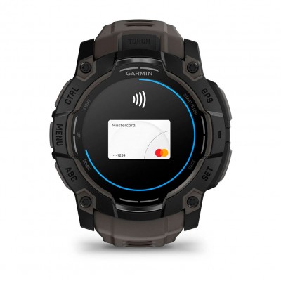 Смарт-годинник Garmin Instinct 3 – 50 мм, з AMOLED дисплеєм та ліхтарем (010-03020-00) хакі