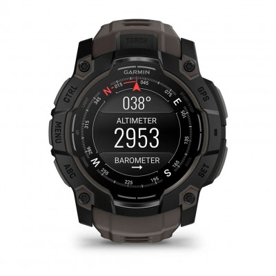 Смарт-годинник Garmin Instinct 3 – 50 мм, з AMOLED дисплеєм та ліхтарем (010-03020-00) хакі