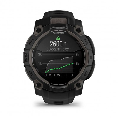 Смарт-годинник Garmin Instinct 3 – 45 мм, з AMOLED дисплеєм та ліхтарем (010-02936-00) чорний