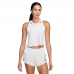 Майка топ жіночий Nike Aeroswift Dri-Fit-Adv-Lauf-Tanktop Im Crop-Design Grey (FN2713-100) біла розмір L