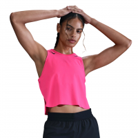 Майка топ жіночий Nike Aeroswift Dri-Fit-Adv-Lauf-Tanktop Im Crop-Design Grey (FN2713-645) рожева розмір M