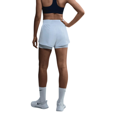 Шорти жіночі Nike One Light Blue (DX6016-423) блакитні розмір L