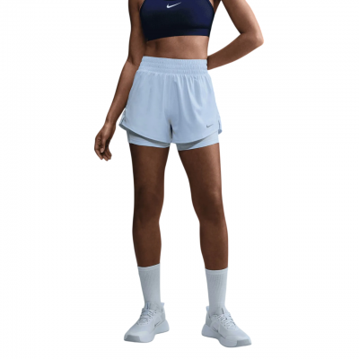 Шорти жіночі Nike One Light Blue (DX6016-423) блакитні розмір L