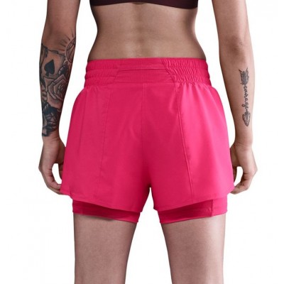 Шорти жіночі Nike One Light Blue (DX6016-666) рожеві розмір M