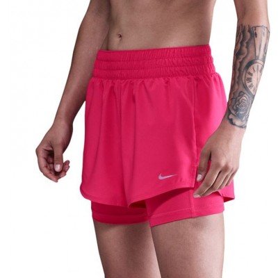 Шорти жіночі Nike One Light Blue (DX6016-666) рожеві розмір M