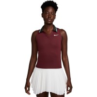 Майка жіноча для тенісу Nike Women's Dri-FIT Slam Tank (FZ6752-619) бордовий розмір M