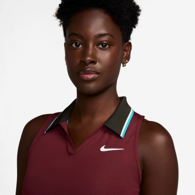 Майка жіноча для тенісу Nike Women's Dri-FIT Slam Tank (FZ6752-619) бордовий розмір M Майка жіноча для тенісу Nike Women's Dri-FIT Slam Tank (FZ6752-619) бордовий розмір M