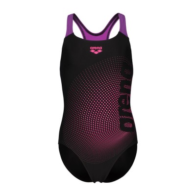 Детский купальник черно-розовый Arena DIM LIGHT SWIMSUIT SWIM PRO BA (008104-509)