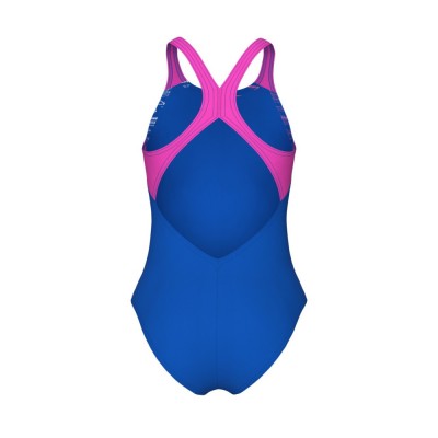 Детский купальник синий Arena PASTIME SWIMSUIT V BACK (008308-809)