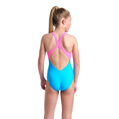 Дитячий купальник блакитний Arena OPENINGS SWIMSUIT V BACK (008674-890)