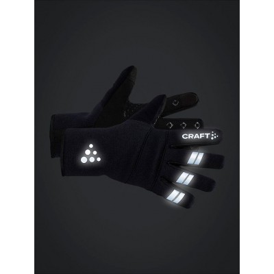 Зимові велорукавички Craft ADV Subz Light Glove чорні зі світло відбивачем 1912357-999000