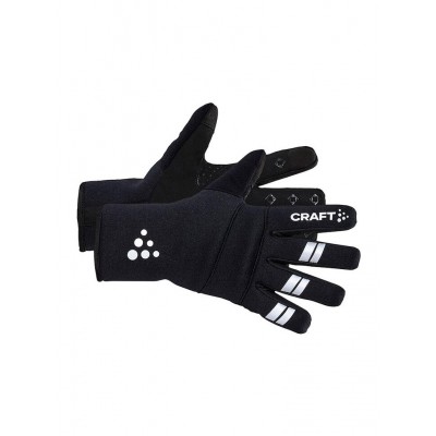 Зимние велоперчатки Craft ADV Subz Light Glove черные со светоотражателем 1912357-999000.