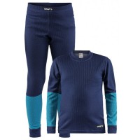 Комплект дитячої термобілизниCraft Baselayer Set Junior темно-синій (1905355-391658)