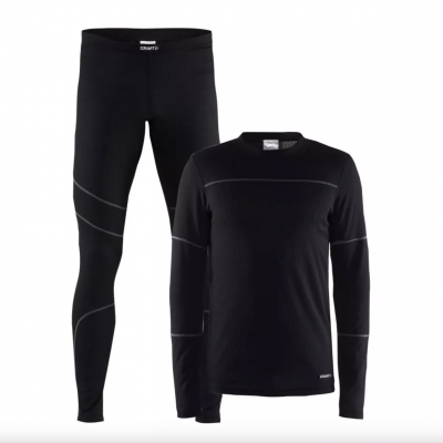 Комплект чоловічої термобілизни Craft Baselayer Set Man Black M (1905332 999985)