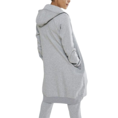 Довга кофта жіноча сіра Craft District Long Hoodie Woman (1907191-950000)