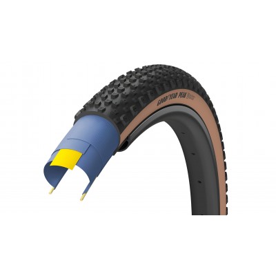 Покрышка 700x40 (40-622) GoodYear PEAK Ultimate Tubeless Complete, Blk/Tan