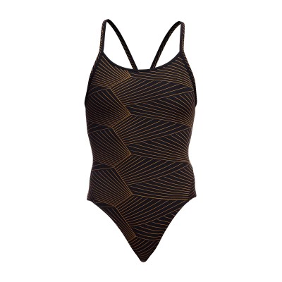 Жіночий купальник для плавання Funkita Ladies Diamond Back One Piece Gold Weaver (FKS033L71943)