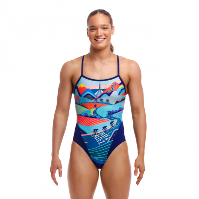 Жіночий купальник для плавання Funkita Ladies Single Strap One Piece Vive La Funky (FKS030L71913)