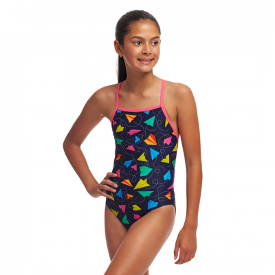 Дитячій купальник для плавання Funkita Girl's Strapped In One Piece Fly Bye (FKS034G71993)