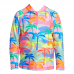 Дитячій купальник для плавання Funkita Toddler Girl's Zippy Rash Vest Poka Palm (FKS023G7173404)