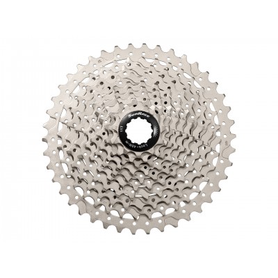 Кассета 10-k 11-40T SUN RACE MS2 MTB, стальной паук, Metallic Silver