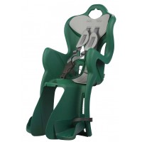 Сиденье задн. Bellelli B1 Lux Clamp (на багажник) темно-зеленое с серой подкладкой