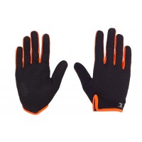 Перчатки Green Cycle Punch 2 с закрытыми пальцами XL черно-оранжевые