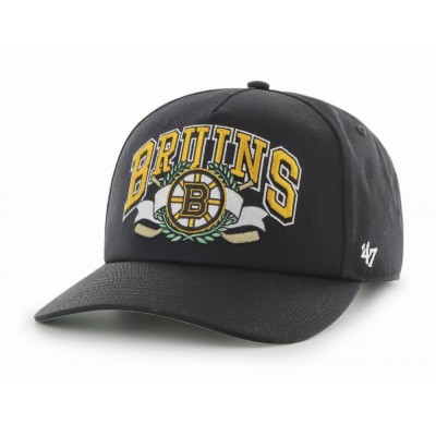 Кепка (MVP) 47 Brand BRUINS LAUREL CAPTAIN DTR (H-LAURL01CTP-BK)