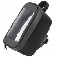 Сумка на верхнюю трубу рамы Green Cycle Phone hard bag, с отделением для телефона, 19x10,5x10, черный