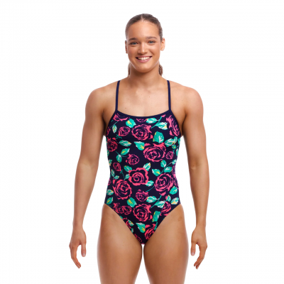 Жіночий купальник для плавання Funkita Ladies Single Strap One Piece Feeling Rosy (FKS030L7193406)