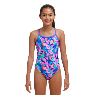 Дитячій купальник для плавання Funkita Girl's Single Strap One Piece Birds Gone Wild (FKS030G71881)