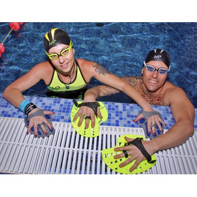 Шапочка для плавання Michael Phelps X-O чорно-жовтий S (SA122111)
