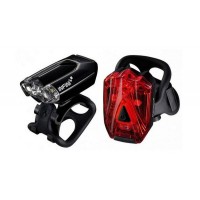 Комплект мигалок Infini LAVA I-260WR1, 4 режима, USB кабель, с крепл.