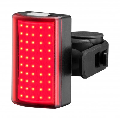 Мигалка задняя Green Cycle Square dots, COB LED, 100 Люмен; 8 режимов