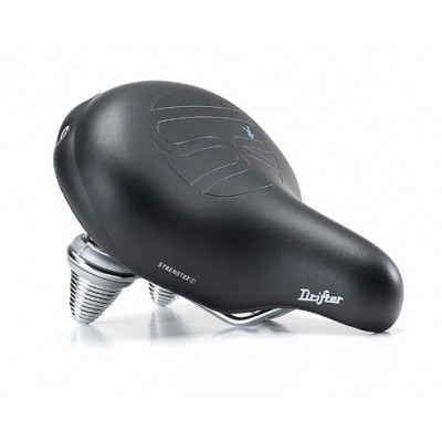 Седло Selle Royal Premium DRIFTER, Royalgel, обивка Strengtex, 270х245мм, 1160г, хромированные рейлы и пружины, unisex, чёрное 5111UDTC95301