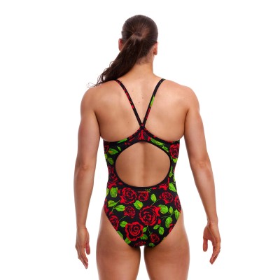 Жіночий купальник для плавання Funkita Ladies Diamond Back One Piece Black Rose (FKS033L71942)