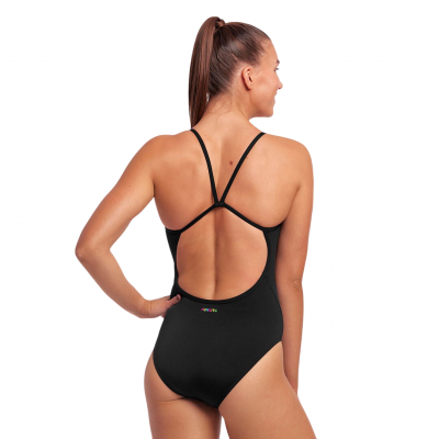 Жіночий купальник для плавання Funkita Ladies Single Strap One Piece Still Black (FKS030L00470)