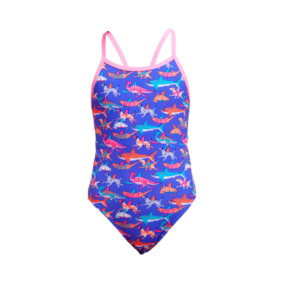 Дитячій купальник для плавання Funkita Girl's Single Strap One Piece Doggie Paddle (FKS030G71892)