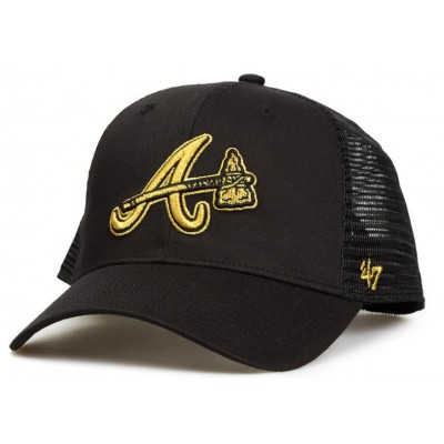 Кепка (тракер) 47 Brand ATLANTA BRAVES BRANSON METALLI (B-BRMTL01CTP-BK)