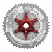 Кассета 11-k 11-51T SUN RACE MX8 MTB, алюминиевый паук, Metallic Silver