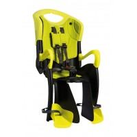 Сиденье задн. Bellelli Tiger Standart B-fix до 22кг, чёрно-салатовое с салатовой подкладкой (HI Vision)
