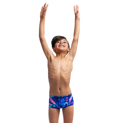 Дитячі плавки для плавання Funky Trunks Toddler Boy's Printed Trunks Cyber City (FTS002B71995)