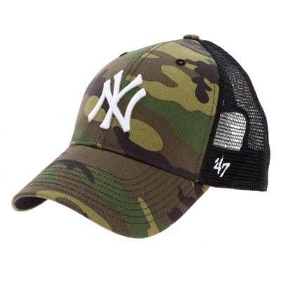 Кепка (тракер) 47 Brand NY YANKEES CAMO CAMO BRANSON M (B-CBRAN17GWP-CMF)