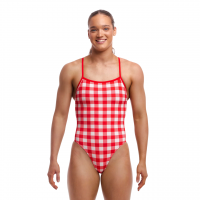 Жіночий купальник для плавання Funkita Ladies Single Strength One Piece Red Checker (FKS086L71914)